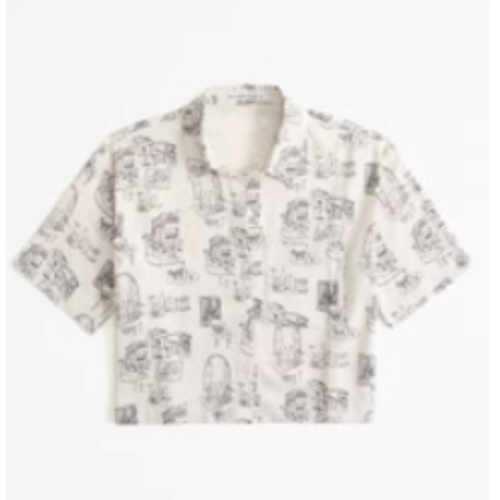 Abercrombie & Fitch Linen Blend Shirt